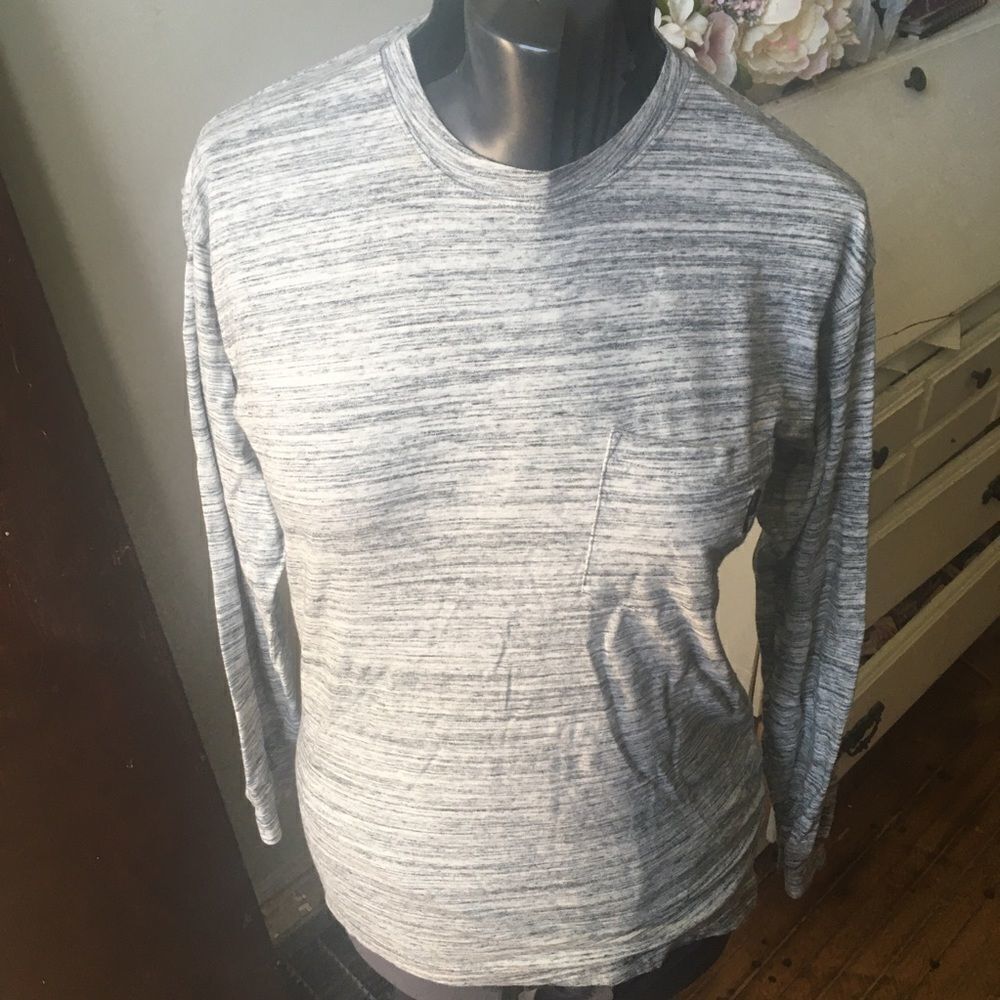 Victoria’s Secret heathered gray, sequined long sleeve shirt